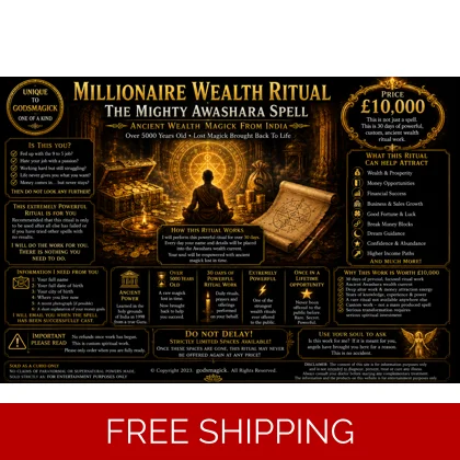 Millionaire and Wealth – Mighty Awashara Spell